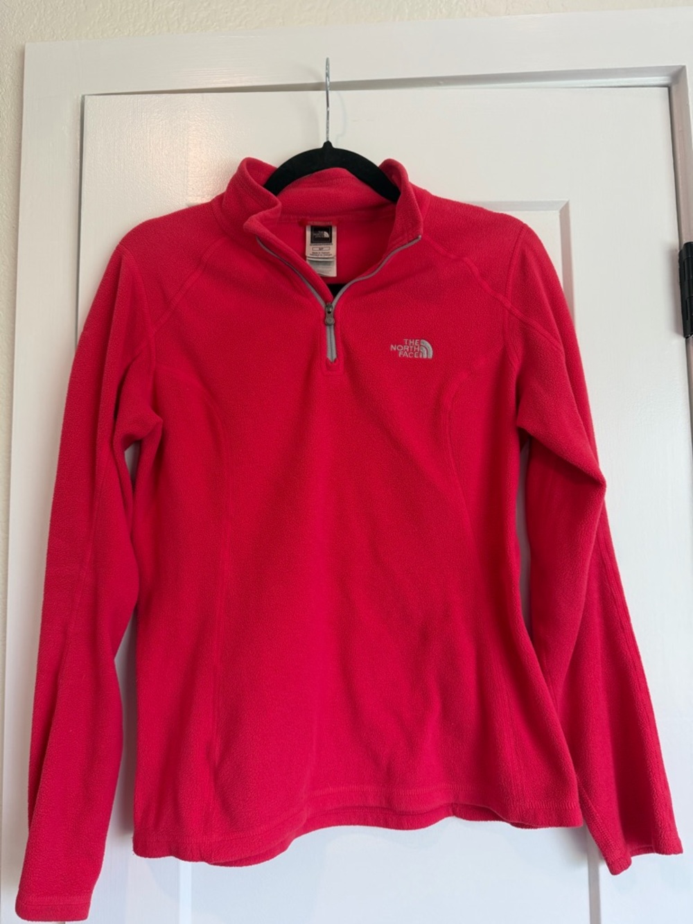 The North Face Hot Pink Quarter-Zip Fleece Pullover